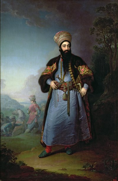 Retrato de Murtaza-Kuli-Khan (d.1800) hermano de Aga-Mahommed, el Shah Persa, 1796 de Vladimir Lukich Borovikovsky